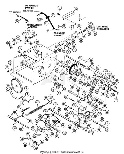 ariens    st hp tec  blower parts diagram  drive assembly