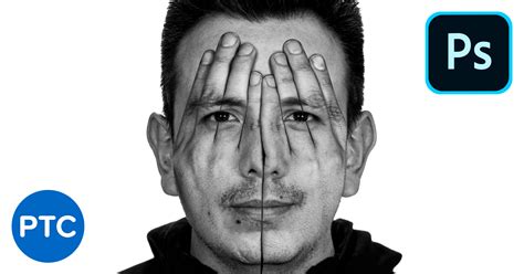 hands  face double exposure effect  photoshop copycat