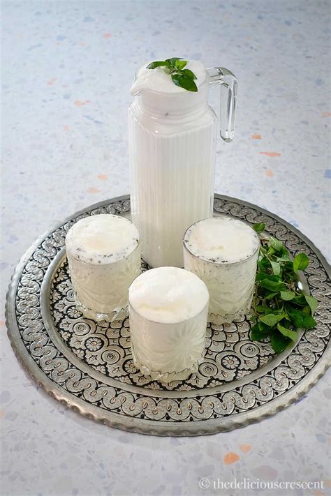 ayran turkish yogurt drink  delicious crescent