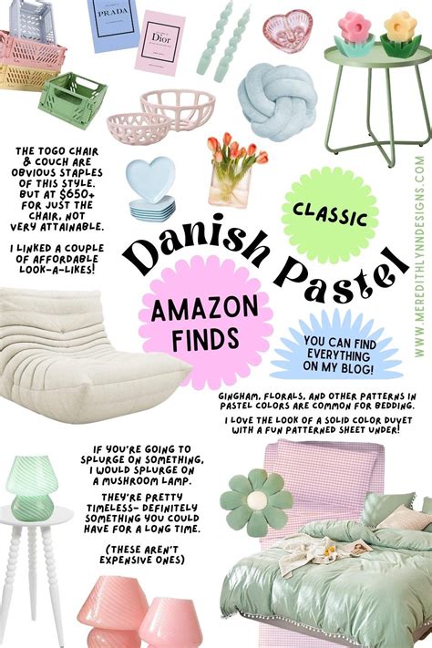 amazon home decor finds danish pastel aesthetic meredith lynn designs