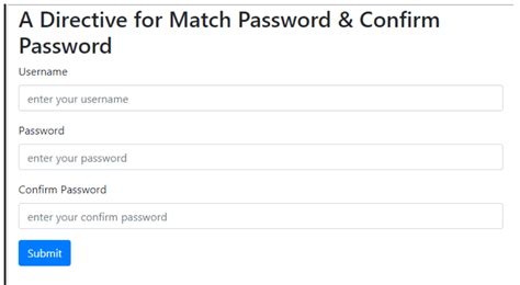 angular create  directive  match password confirm password