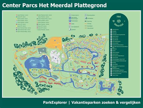 plattegrond van center parcs het meerdal parkexplorer