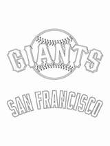 Giants Coloring Francisco San Logo Baseball Pages Mlb Printable Clipart 49ers Drawing Nfl Padres Sf Sport Print Logos Major Diego sketch template