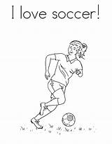 Soccer Coloring Pages Girl Playing Player Getcolorings sketch template