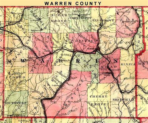 warren county pennsylvania maps  gazetteers