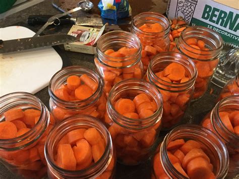 canning fresh organic carrots caramel parsley