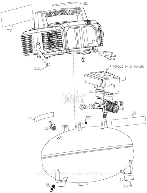 bostitch btfp parts diagram  air compressor