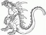 Coloring Godzilla Pages Printable Kids Clipart Sheet Library Clip sketch template