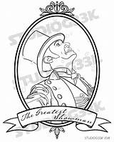 Showman Greatest Gingerbread sketch template