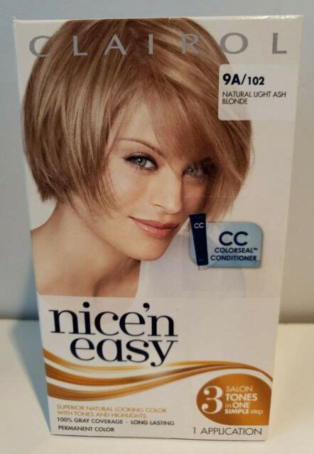 Clairol Nice N Easy Permanent Color Natural Light Ash Blonde 9a Ebay
