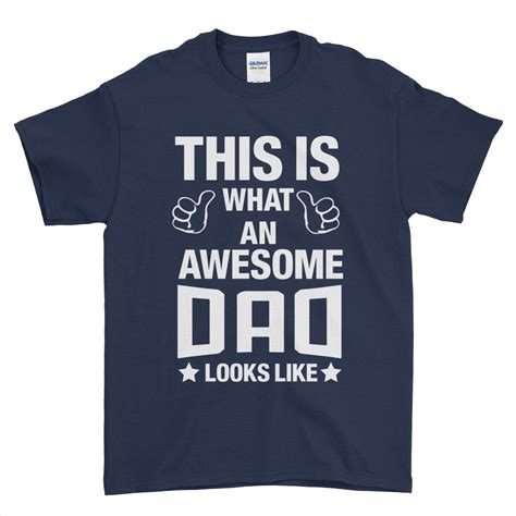 awesome dad   fathers day mens  shirt ai