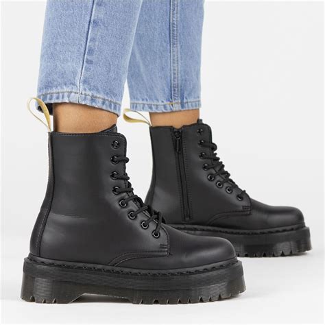 dr martens vegan jadon ii mono veterboots voor dames zwart nelsonnl