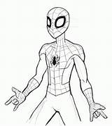 Spiderman Drawings Coloring Drawing Draw Painting Popular sketch template