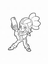 Brawl Shelly Stars Pages Coloring Printable sketch template