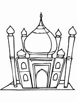Ramadan Coloring Pages Kids Eid Mubarak Mosque Drawing Lantern Masjid Printable Decorations Craft Hajj Activities Colouring Color Islamic Sheets Drawings sketch template
