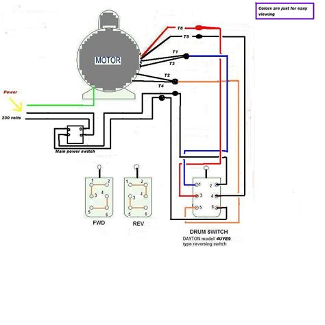 ac motor wiring diagram single phase