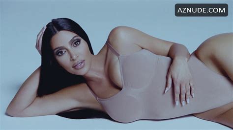 kim kardashian sexy poses for her skims shapewear aznude
