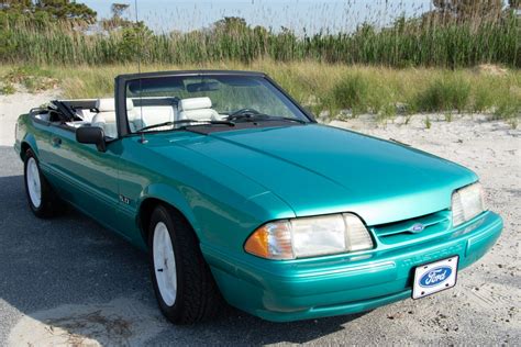 mile  ford mustang lx  convertible  speed  sale  bat auctions closed  june