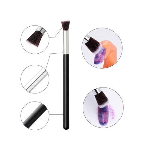 Bng Nail Brush Gel Nail Dipping Cleaning Powder Dust Remove Scrubbing