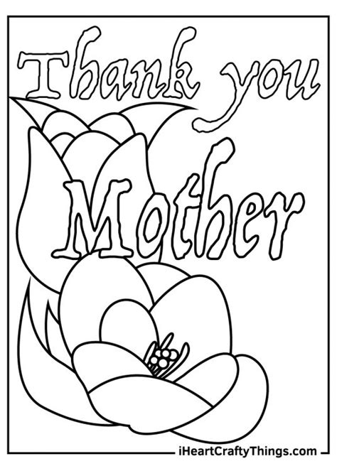 mothers day coloring pages   printables