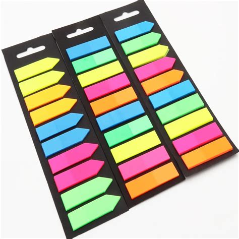sheets fluorescence  adhesive memo pad sticky notes bookmark marker memo sticker paper