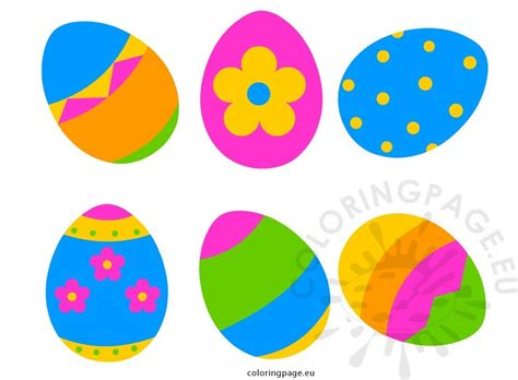 printable  easter eggs pictures coloring page