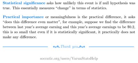 statistical significance  necessarily  practical important