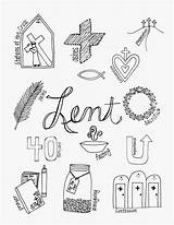 Lent Coloring Pages Kids Printable Wednesday Ash Symbols Catholic Season Color Lenten Holy Religious Easter Children Activities Thursday Week Looks sketch template