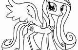 Coloring Pages Princess Pony Little Cadence Filly Luna Printable Getcolorings Getdrawings Colorings sketch template