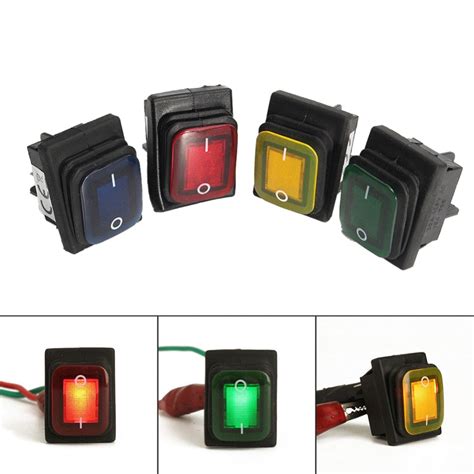 switches auto accessories waterproof  pin  led rocker toggle switch momentary car boat
