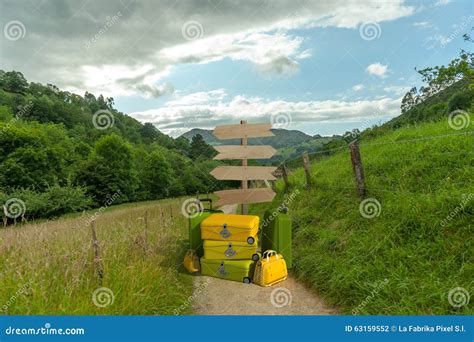 rural trip directions stock photo image  guidance