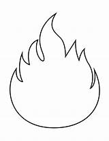 Flame Flames Coloring Pages Fire Printable Template Templates Paper Safety Stencil Preschool Print Craft Stencils Para School Colorear Printables Crafts sketch template