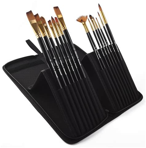 professional artist paint brush sets wide variety  piece paintbrush kits  ebay