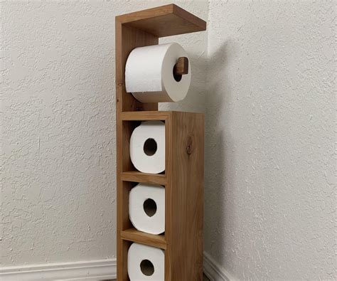 scrap wood toilet paper holder  steps  pictures instructables