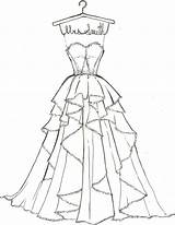 Coloring Dress Wedding Pages Popular Printable sketch template
