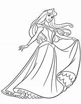 Princess Coloring Pages Pretty Library Clipart Aurora Sheet sketch template