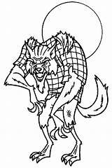 Werwolf sketch template