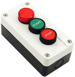 push button start stop station control  red vac indicator pilot light ebay