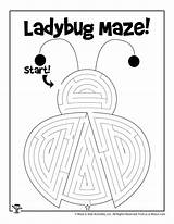 Ladybug Mazes Woojr Printables Woo sketch template