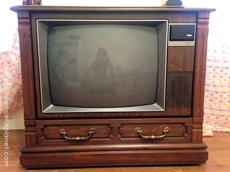 How To Turn A Working Console Tv Into A Piece Of Art