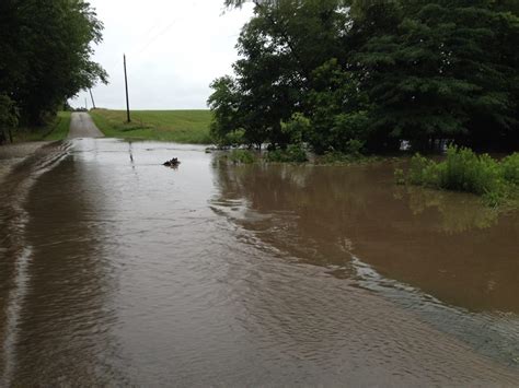 heavy rains lead  flooding  central illinois communities wandtv