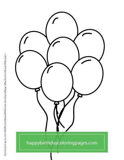 balloon coloring pages coloring pages