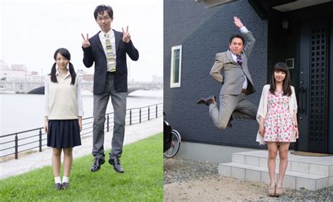 japanese dads jumping next to daughters is the latest photo trend
