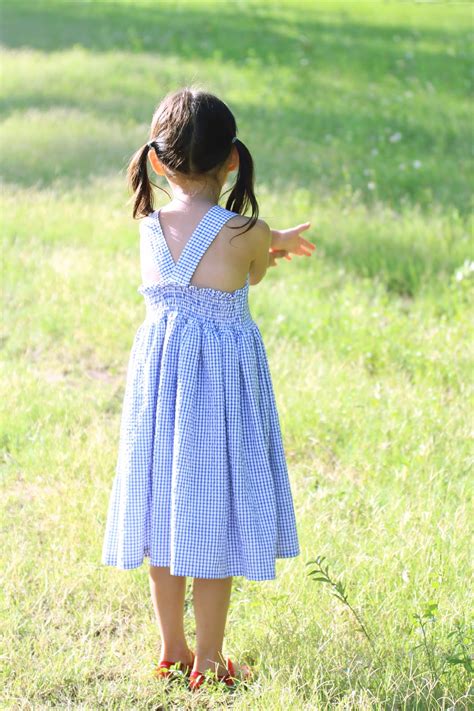 peaches and bees wizard of oz dorothy inspired summer dress for little momo