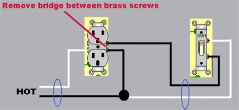 wiring  split switched outlet wiring diagram  schematics