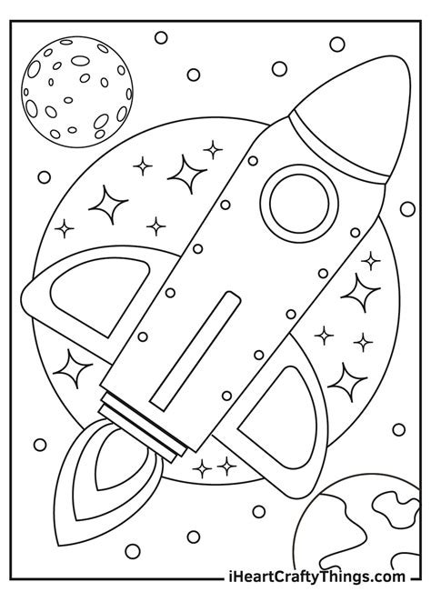 outer space coloring pages printable
