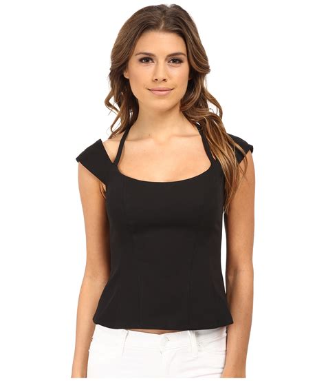 Nanette Lepore Too Taboo Top In Black Lyst