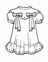 Coloring Pages Dresses Girl Girls Printable sketch template