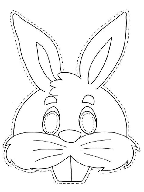 rabbit mask template   template