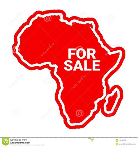 africa   sale stock vector illustration  possession